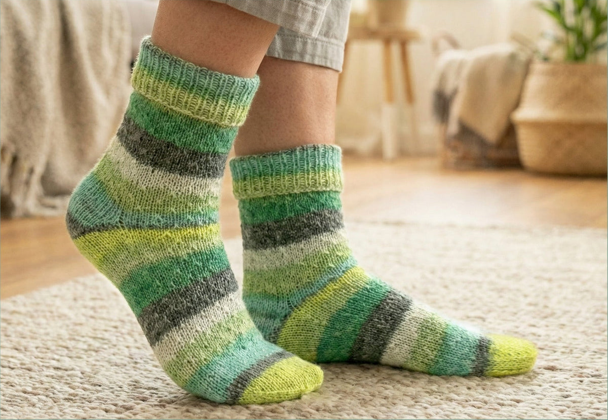 Aktion Grüne Socke: Mit Frauenpower-Socken Gutes tun