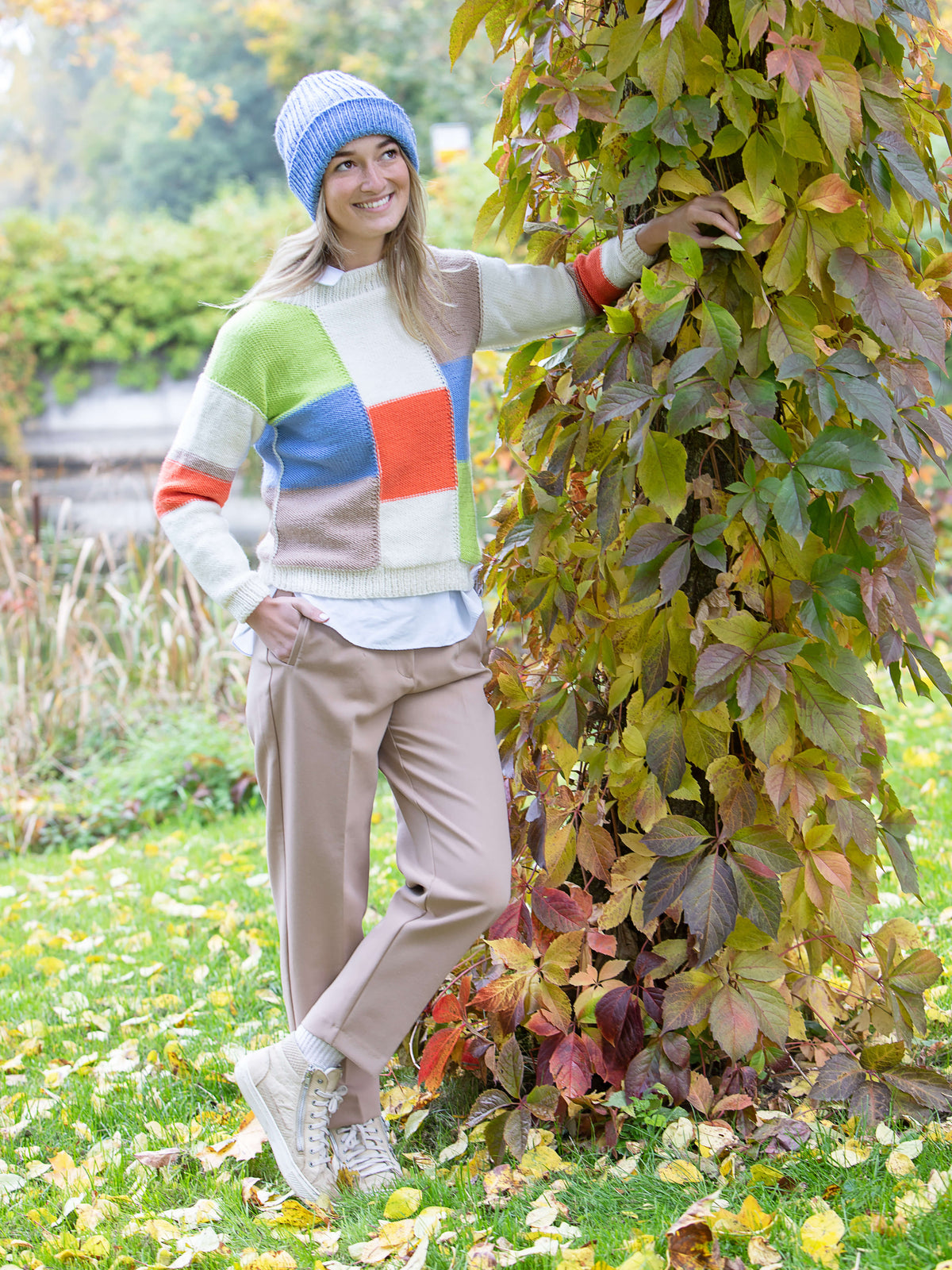 Colour-Blocking Pullover