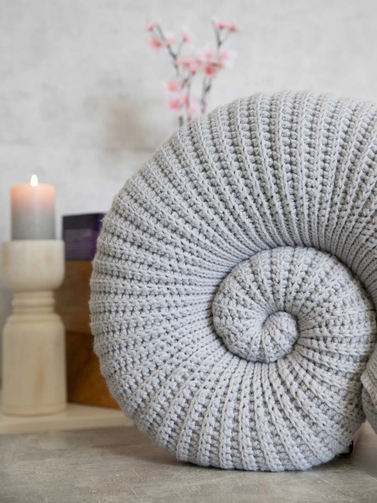 Kit de crochet coussin Ammonite