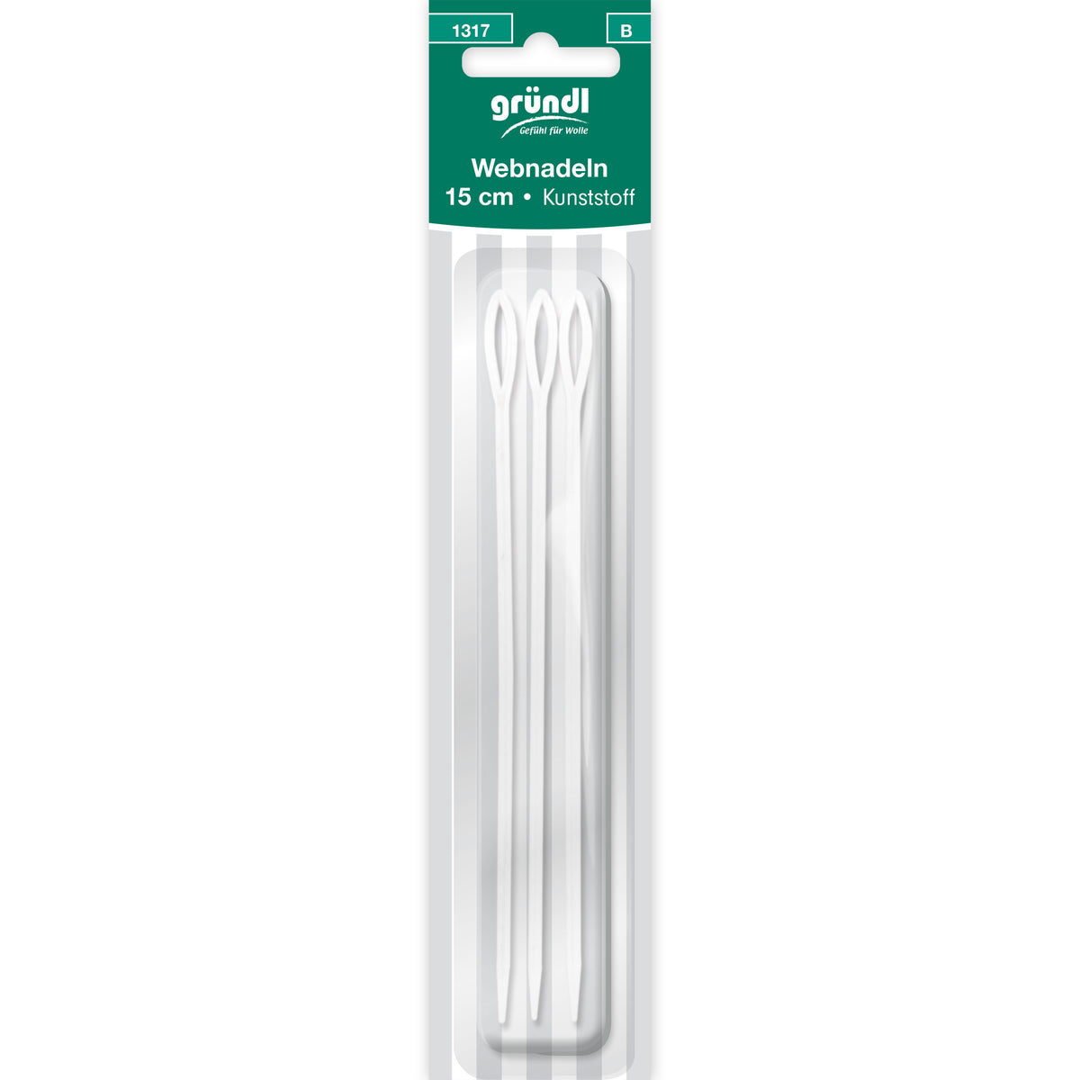 Webnadeln, 15 cm, 3 Nadeln (15 cm), Kunststoff