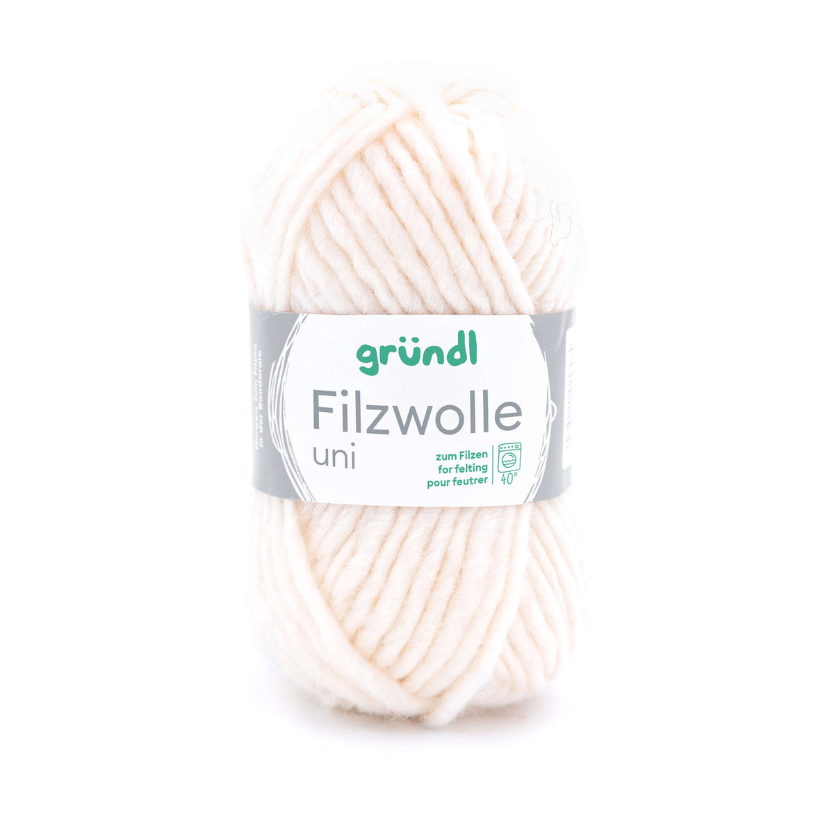 Filzwolle uni