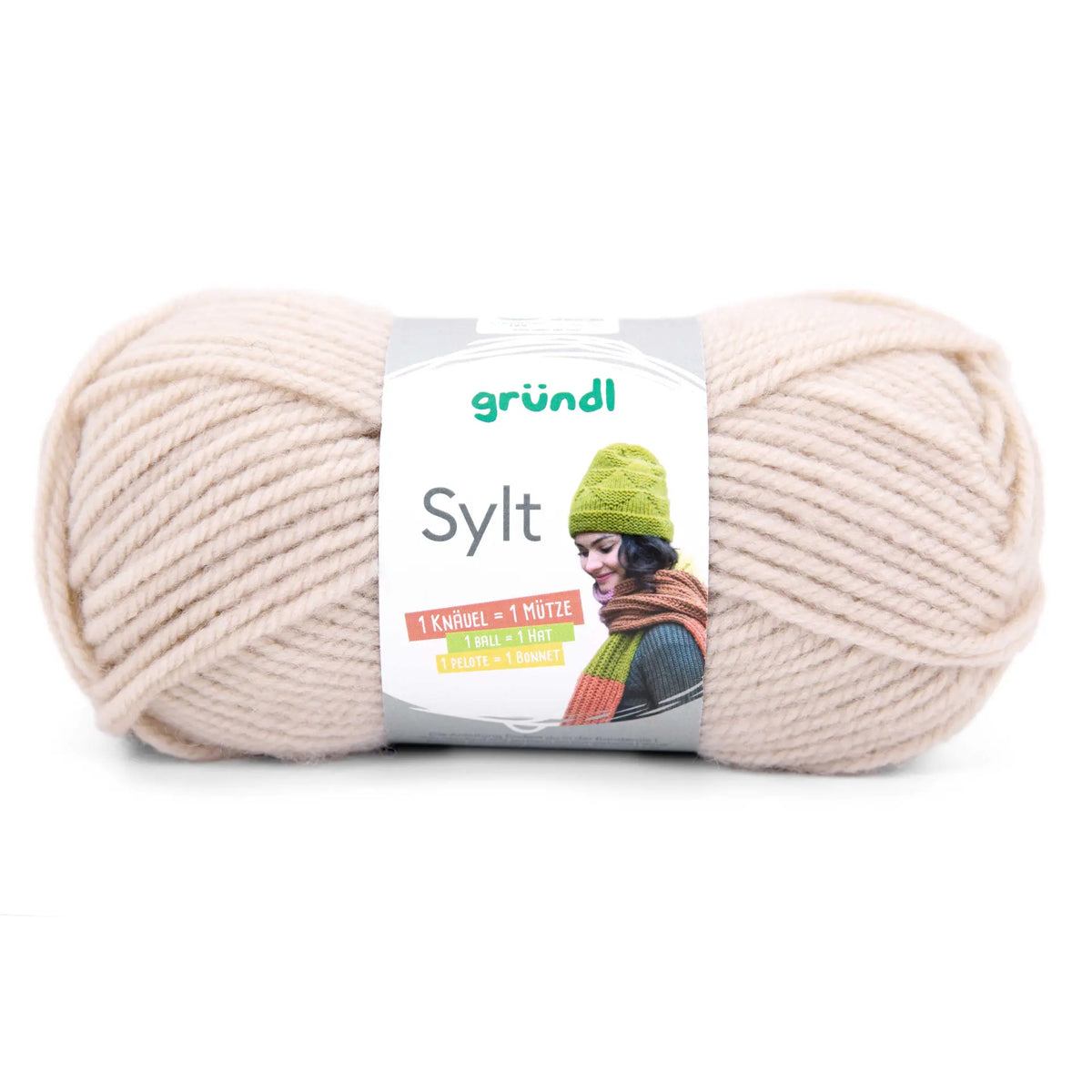 Kit tricot écharpe point mousse pour débutant.e.s avec franges aux couleurs d'automne