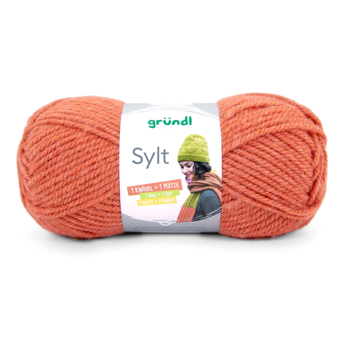Kit tricot écharpe point mousse pour débutant.e.s avec franges aux couleurs d'automne