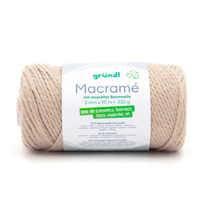Macramé set carrying strap yoga mat