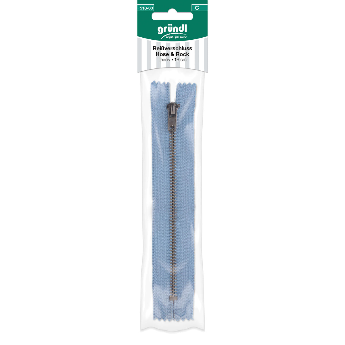 Reißverschluss Hose und Rock, 18 cm