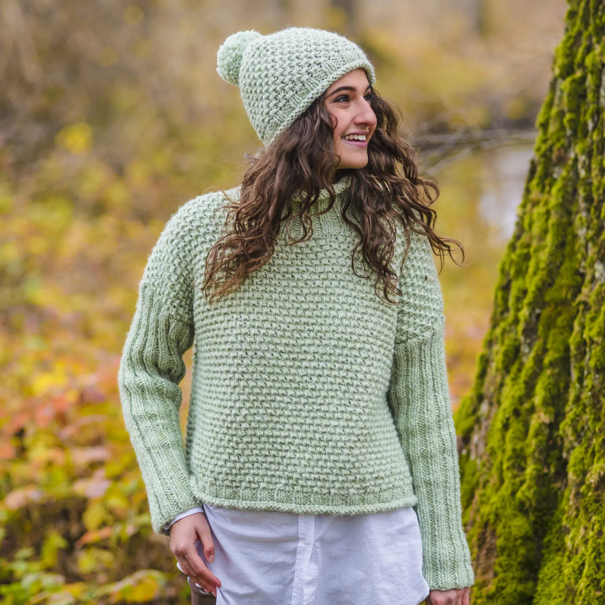 Strickset Pullover mit Mütze