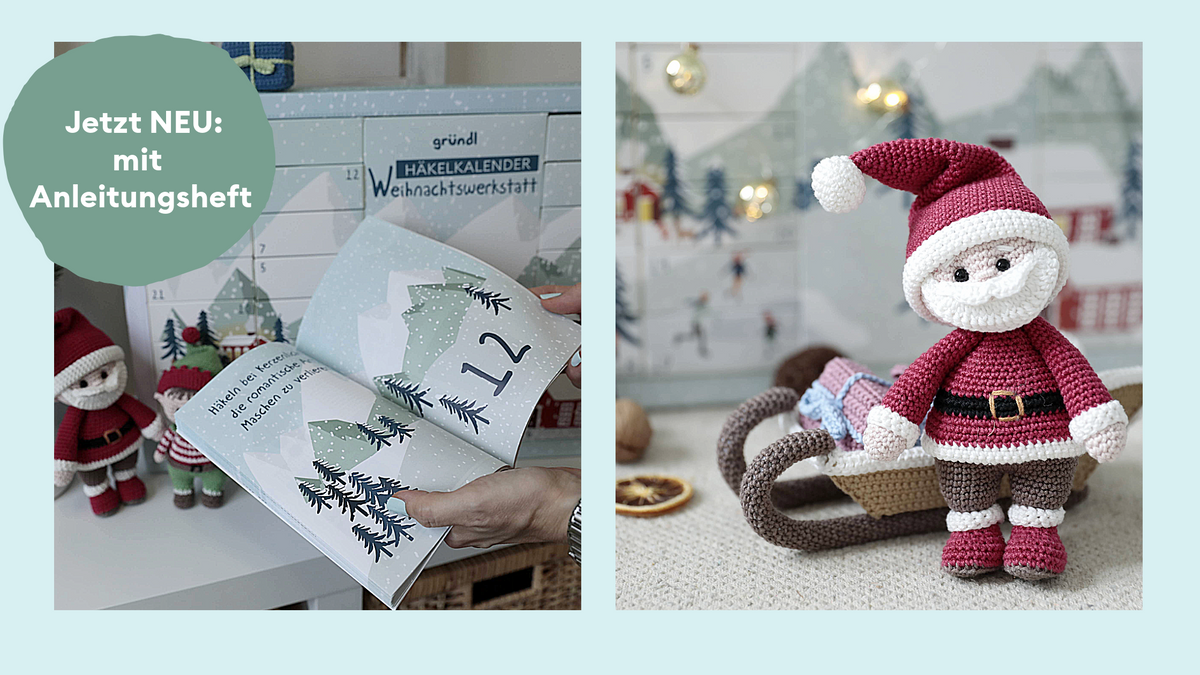 Adventskalender zum Häkeln – in 24 Tagen deine eigene Weihnachtswerkstatt häkeln