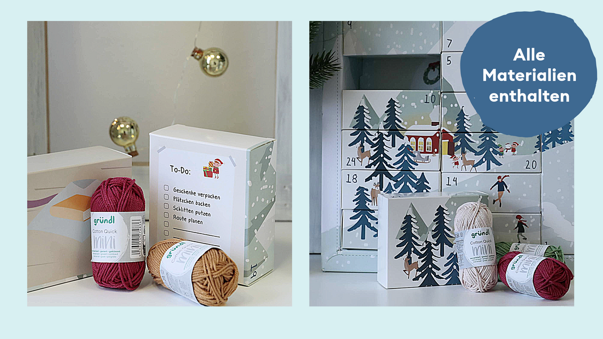Adventskalender zum Häkeln – in 24 Tagen deine eigene Weihnachtswerkstatt häkeln