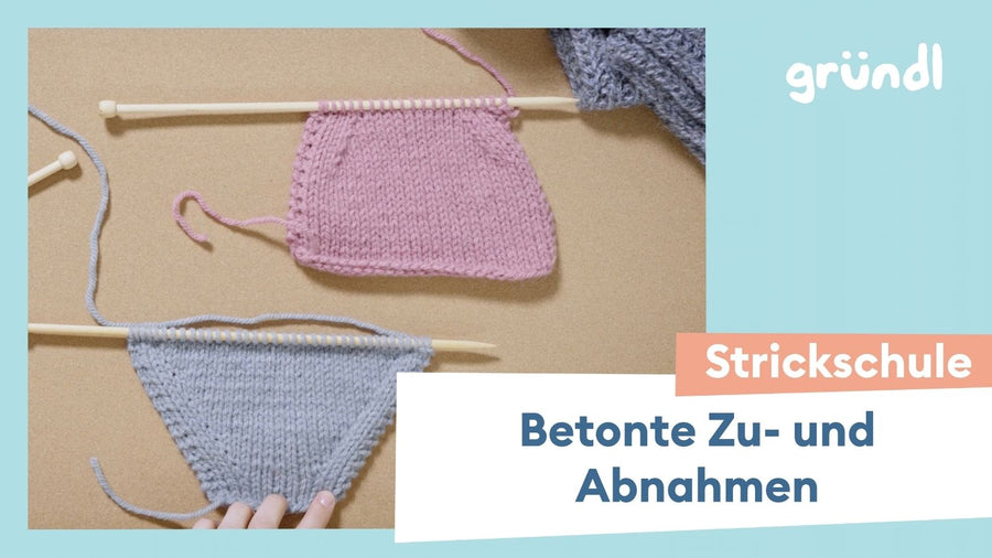 Betonte Zunahmen und Abnahmen