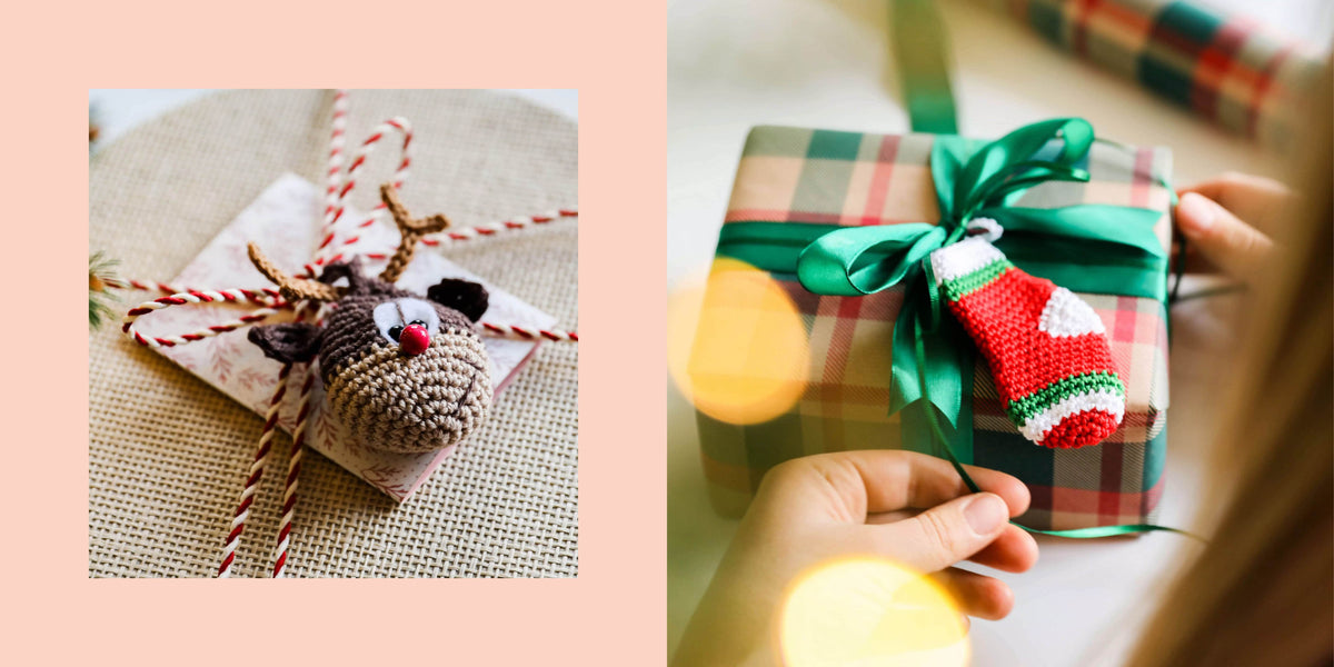 Christmas gift wrapping: Crochet gift tags & free downloads