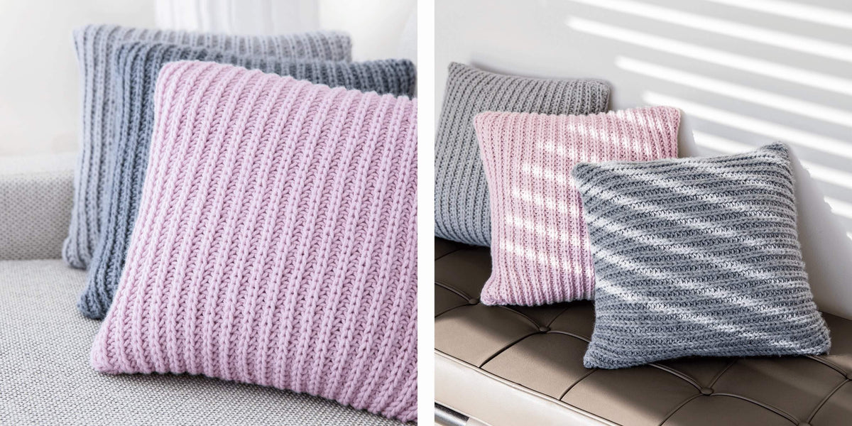 Confortables et douillets : de jolis coussins à crocheter et à tricoter