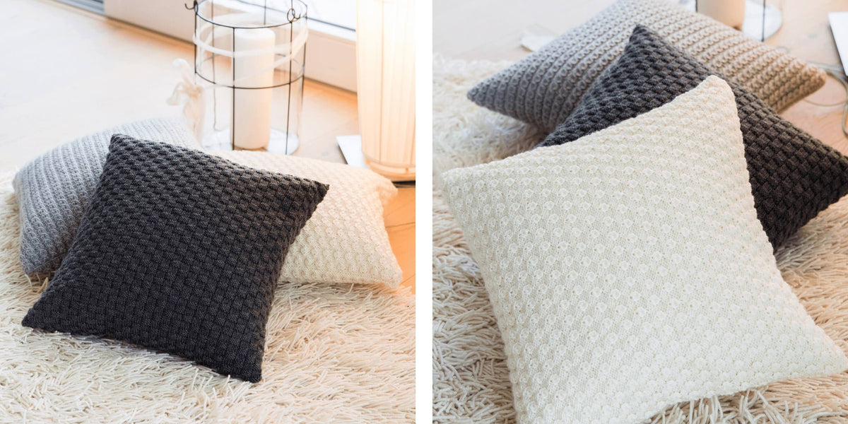 Confortables et douillets : de jolis coussins à crocheter et à tricoter
