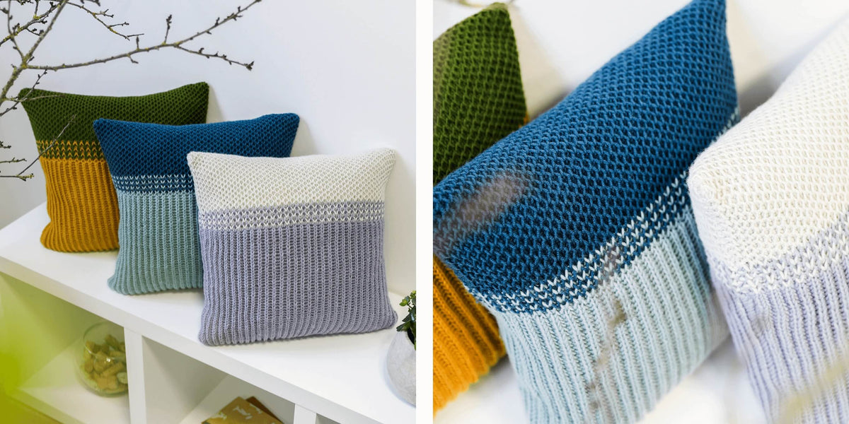 Confortables et douillets : de jolis coussins à crocheter et à tricoter