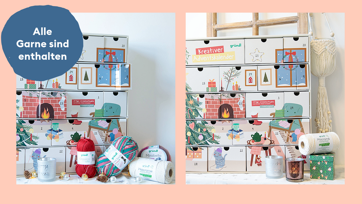 Kreativer Adventskalender mit Wolle 2024