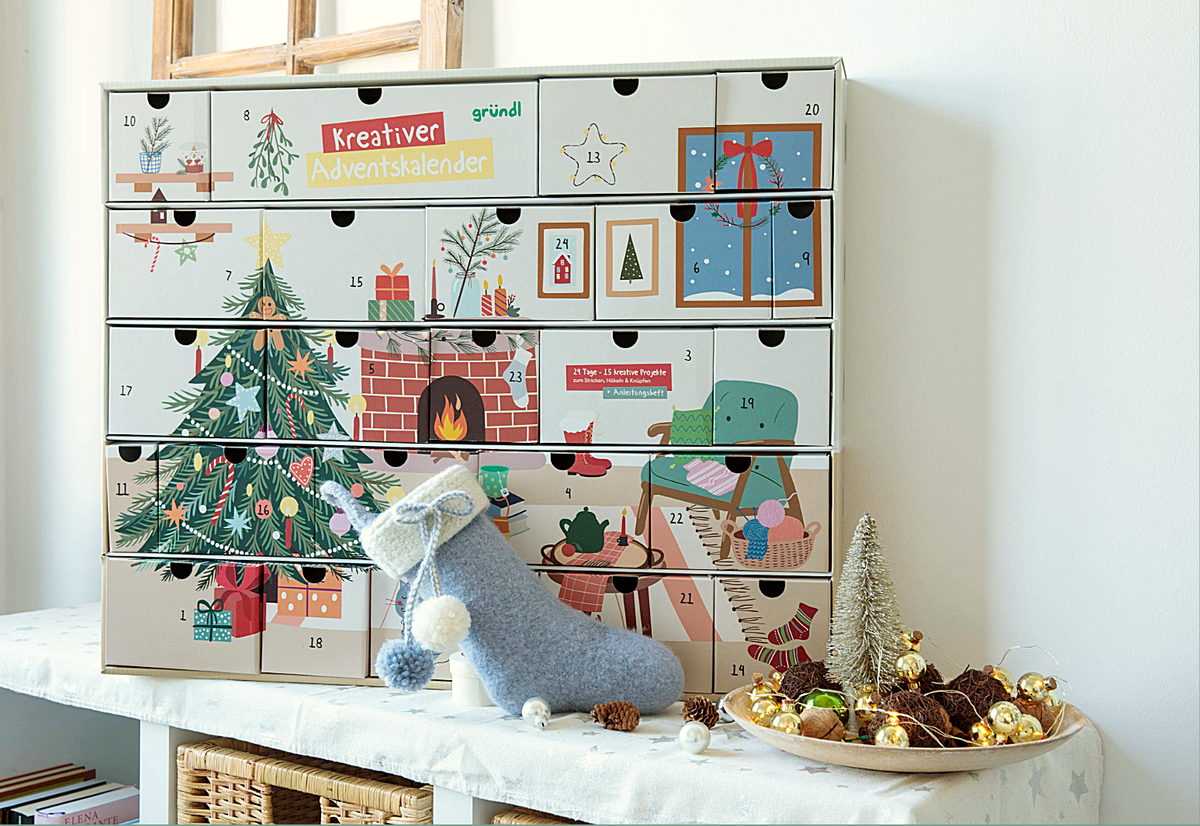 Kreativer Adventskalender mit Wolle 2024