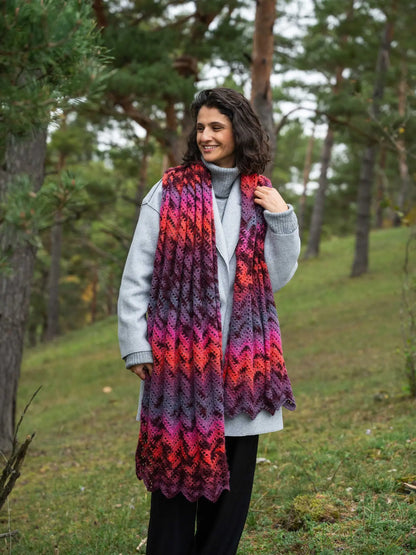 Crochet Kit Sunrise Scarf