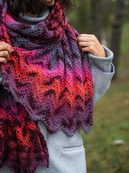 Crochet Kit Sunrise Scarf