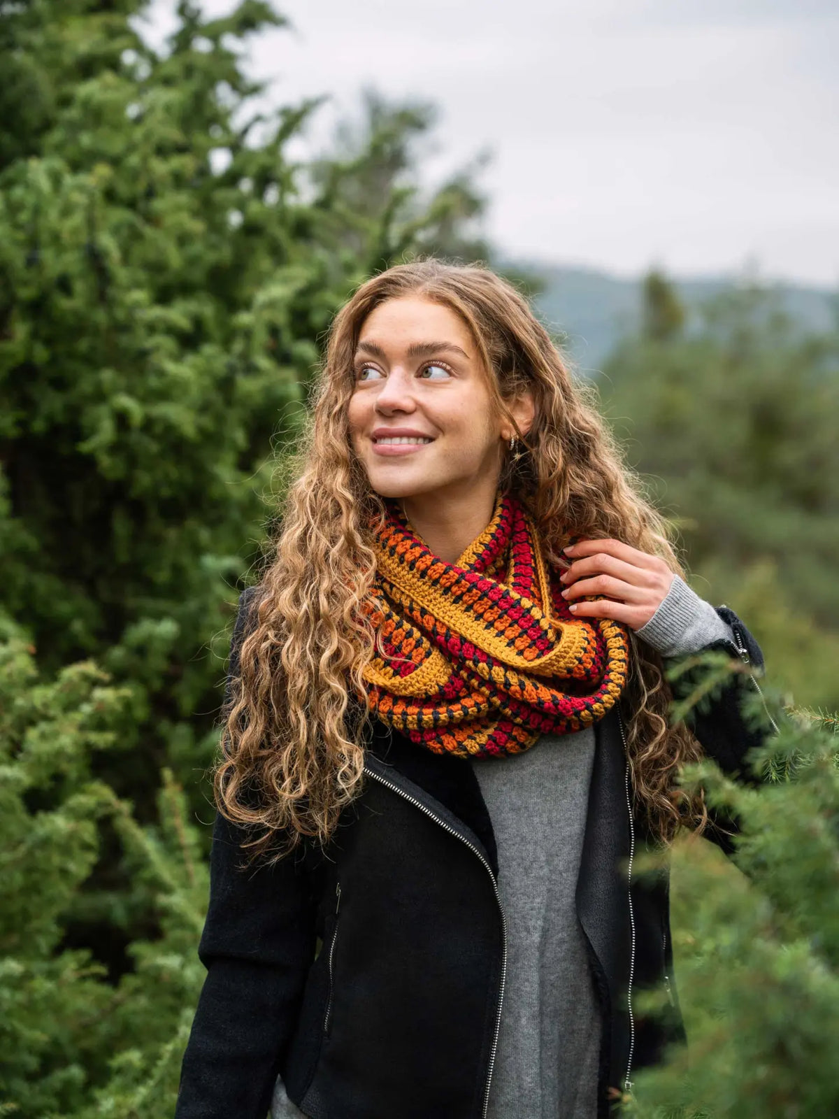 Crochet kit Autumn Beanie and Loop