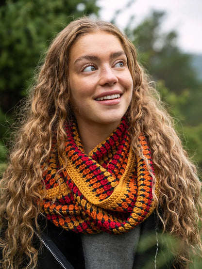 Crochet kit Autumn Beanie and Loop