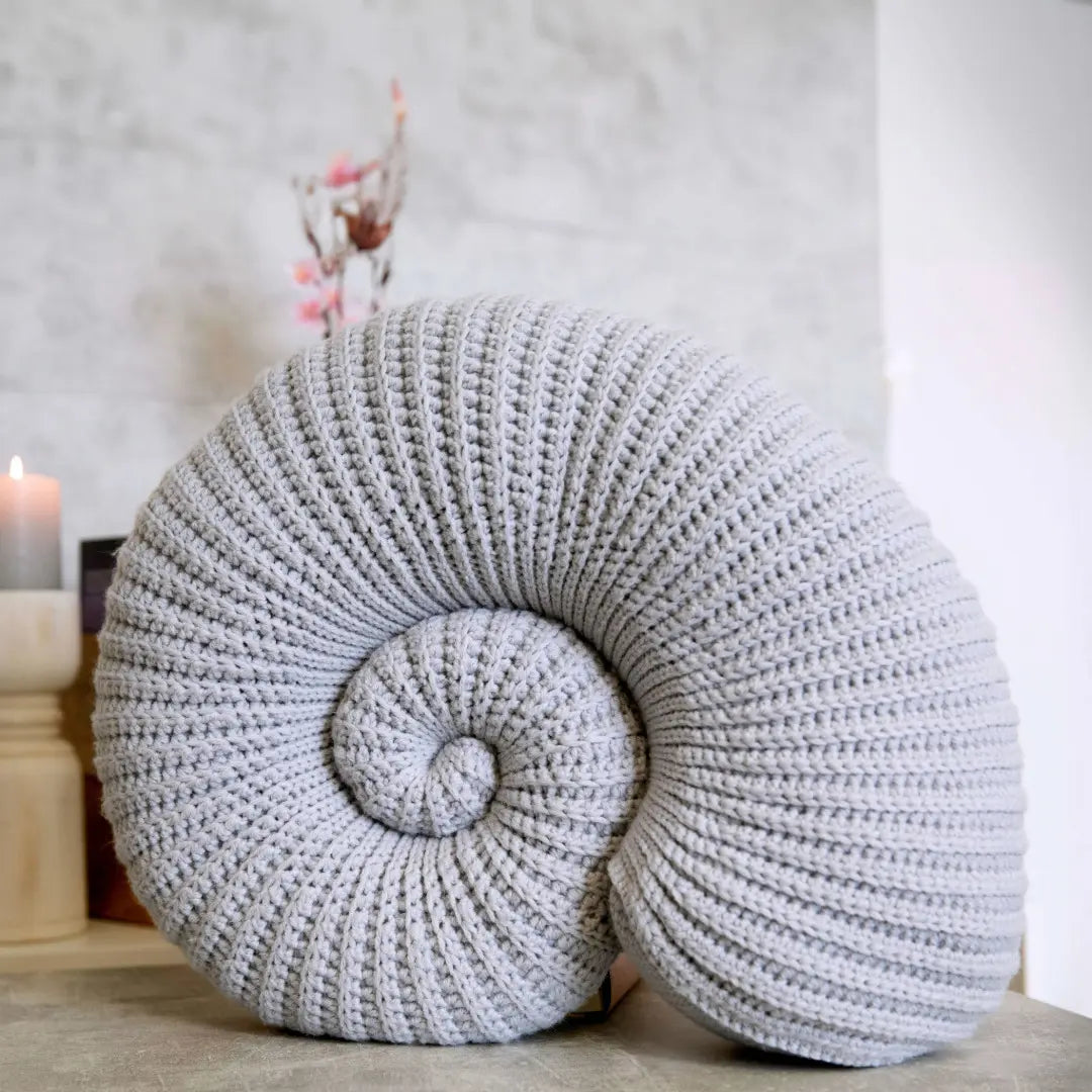 Kit de crochet coussin Ammonite