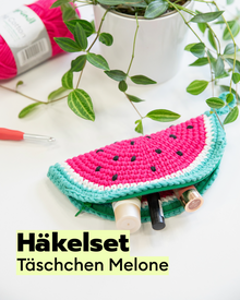 Crochet Kit Watermelon Pouch