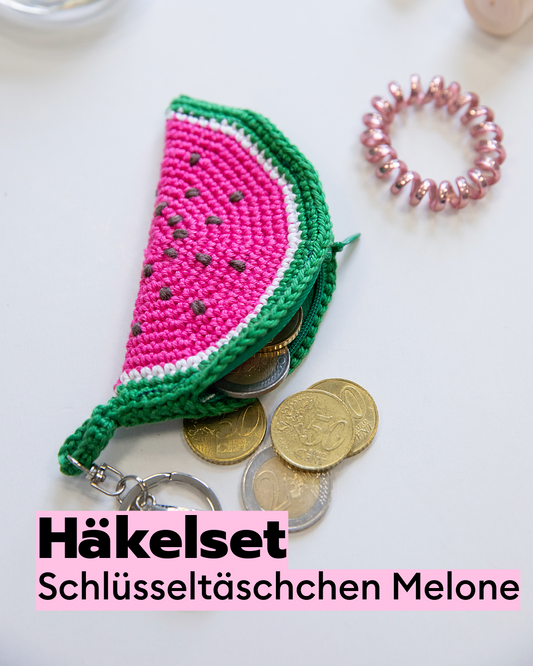 Crochet Kit Watermelon Key Pouch