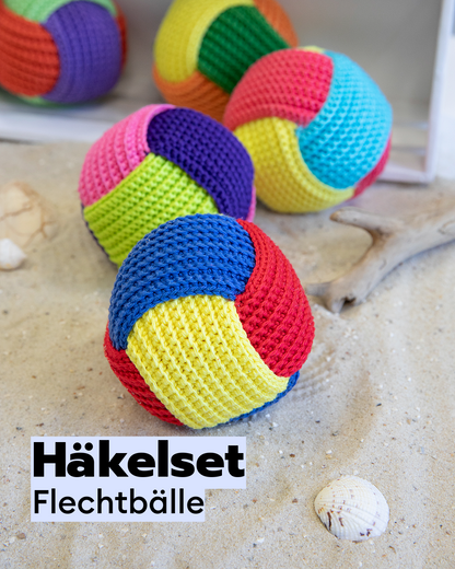 Crochet Kit Colorful Braided Balls