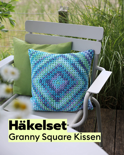 Crochet Granny Square Pillow Kit