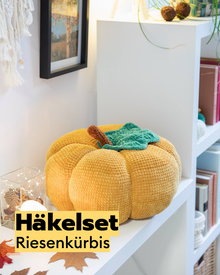 Kit crochet coussin citrouille