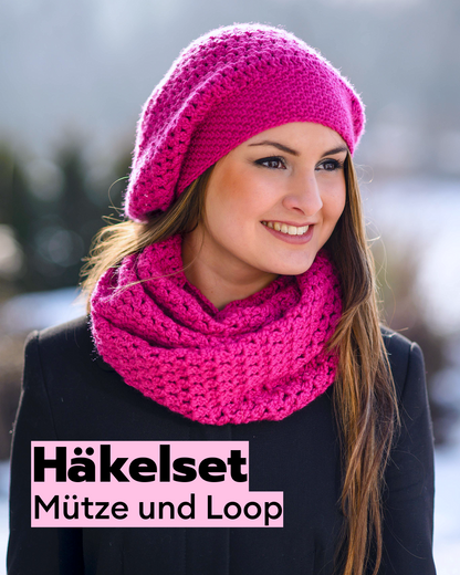 Häkelset Mütze und Loop