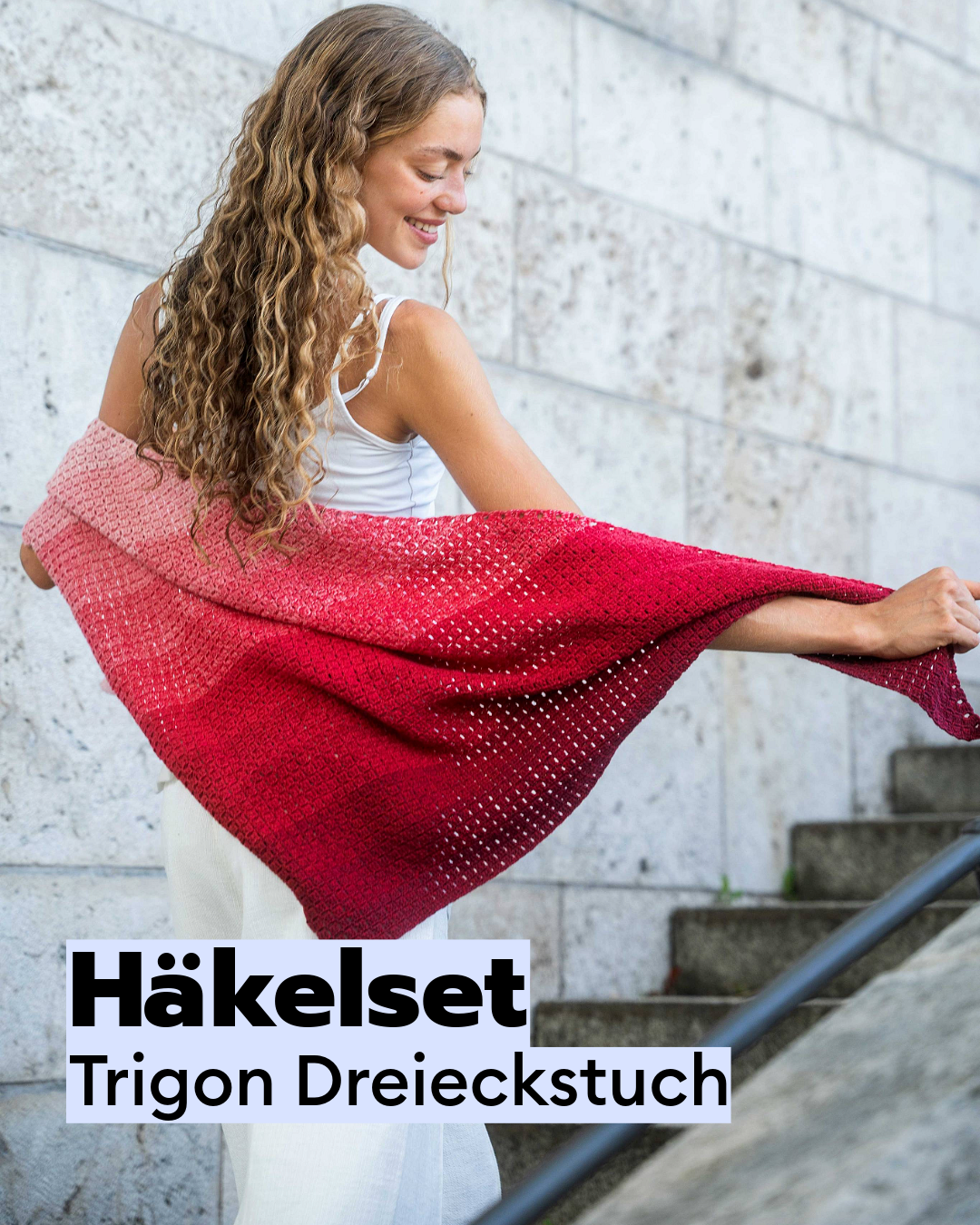 Häkelset Trigon Häkeltuch