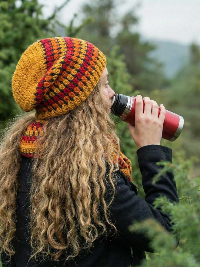Autumn Häkel Beanie und Loop