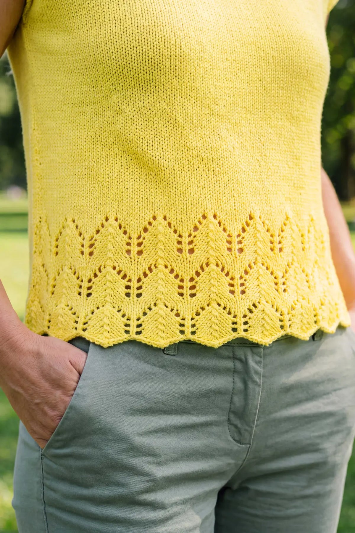 Strickset Lemon Lace Shirt