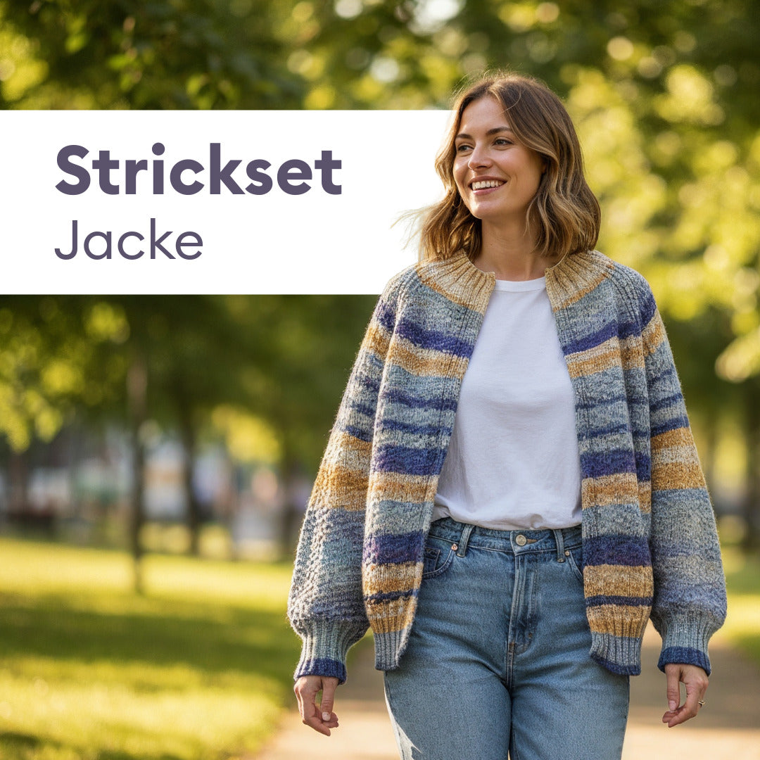 Knitting Kit Luminosa Cardigan with Gradient Top-Down