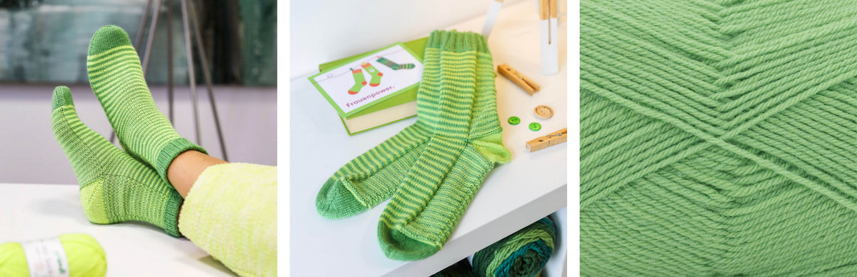 Action Chaussette Verte : Faire le bien avec des chaussettes pleines de power féminin
