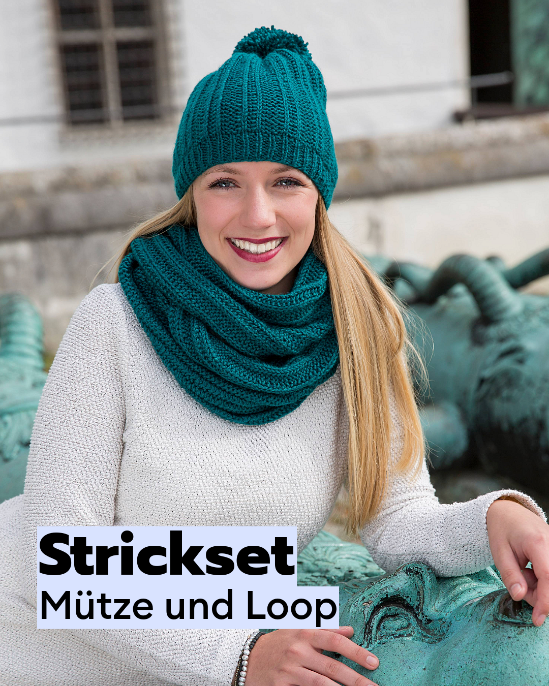 Strickset Mütze und Loop