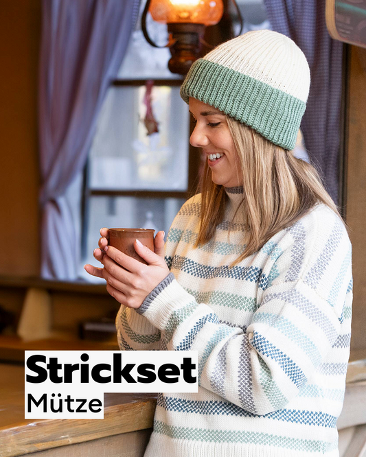 Strickset Merino-Mütze