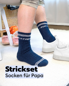 Kit de tricot chaussettes pour Papa