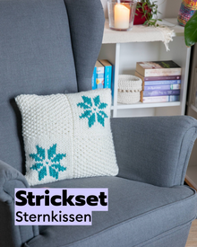 Kit de tricot coussin étoile