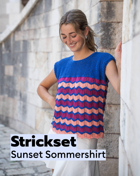 Strickset Sunset Sommershirt