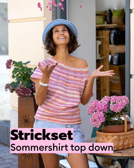Strickset Sommershirt Top down