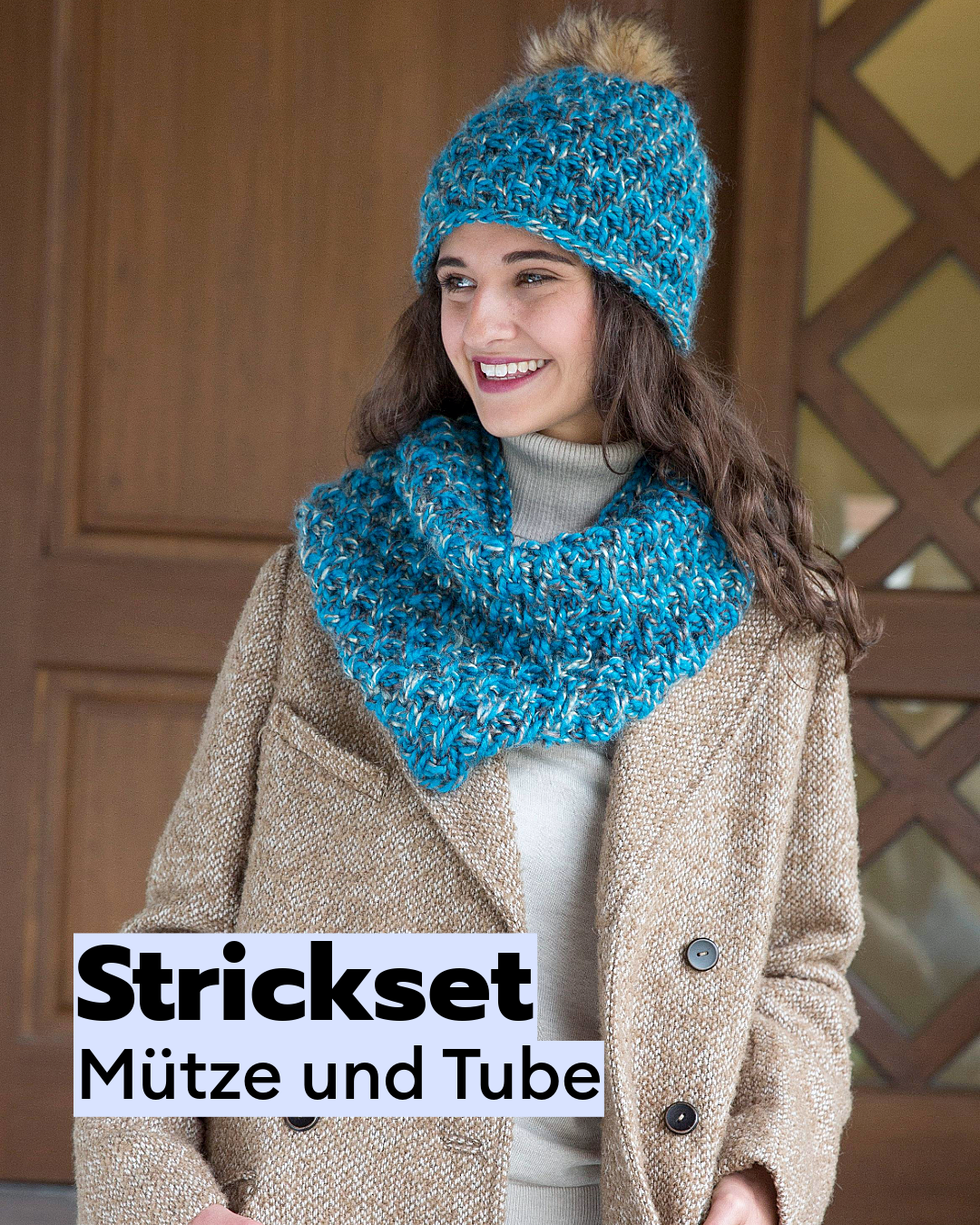 Strickset Mütze und Tube