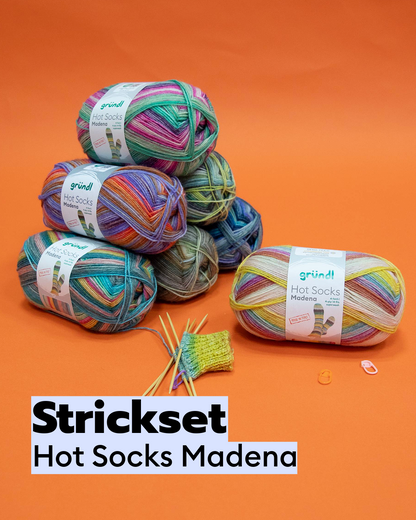 Strickset 7 x Hot Socks Madena