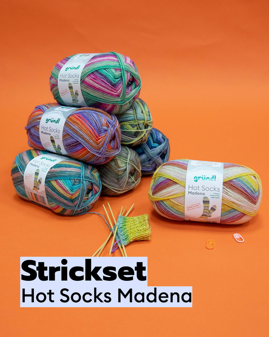 Strickset 7 x Hot Socks Madena