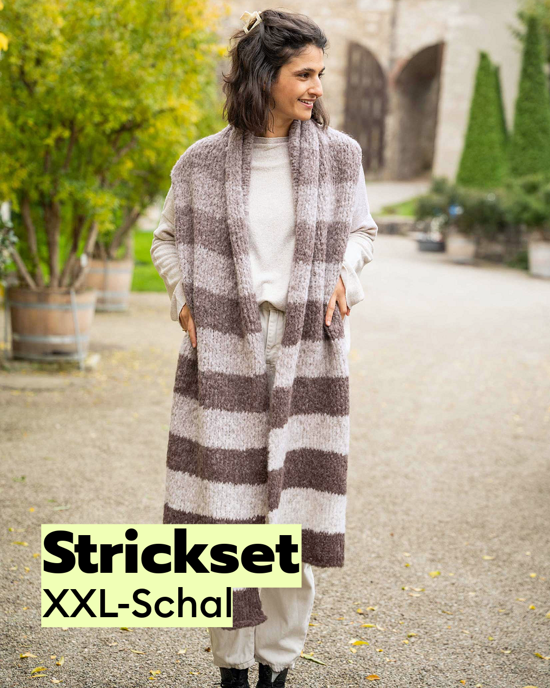 Strickset XXL-Schal Alpaca-Merino