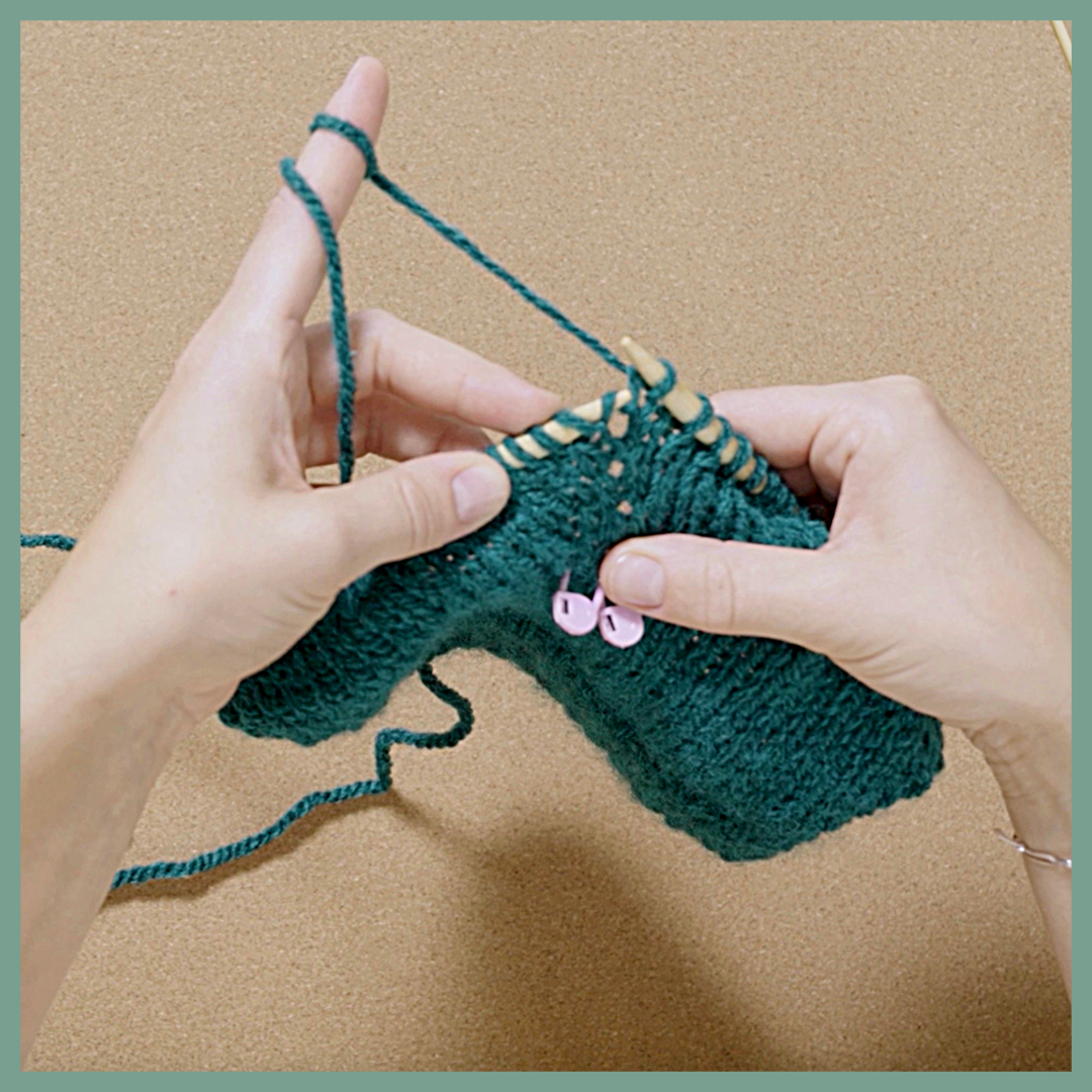 Strickschule 35 Maschen aus Querfaden zunehmen-3-2-00