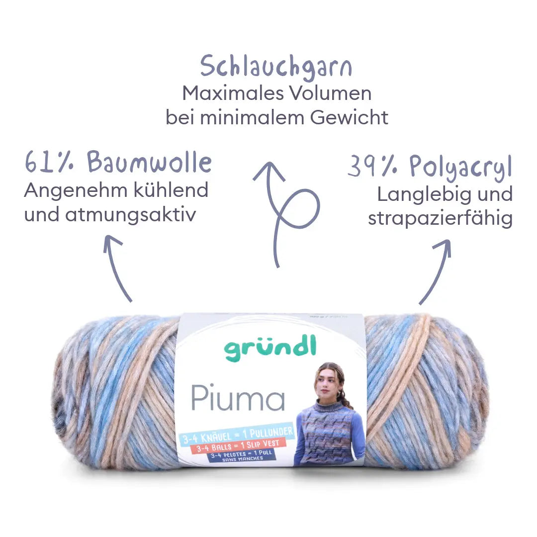 Kit de tricot Pull sans manches à torsades