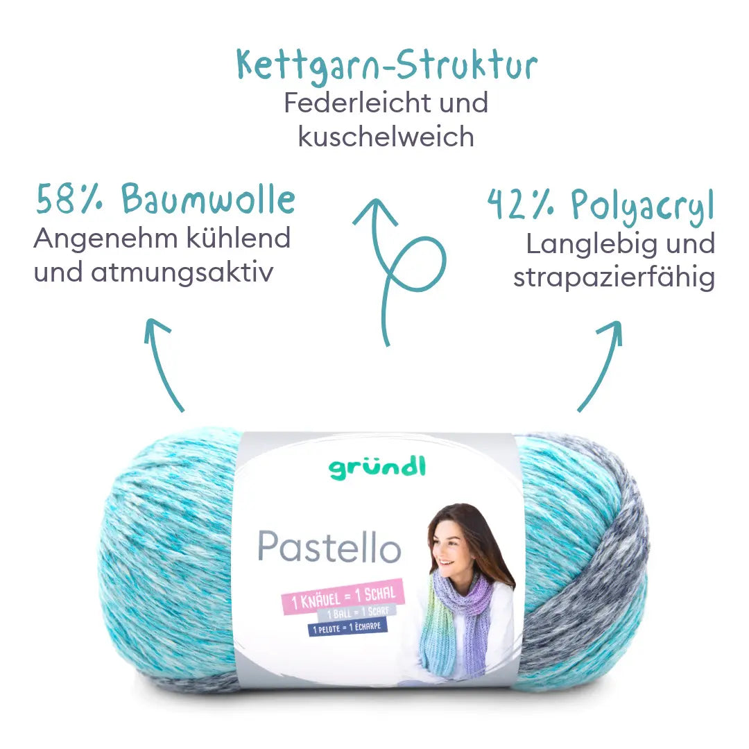 Strickset Cardigan in Pastellfarben