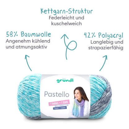 Strickset Cardigan in Pastellfarben
