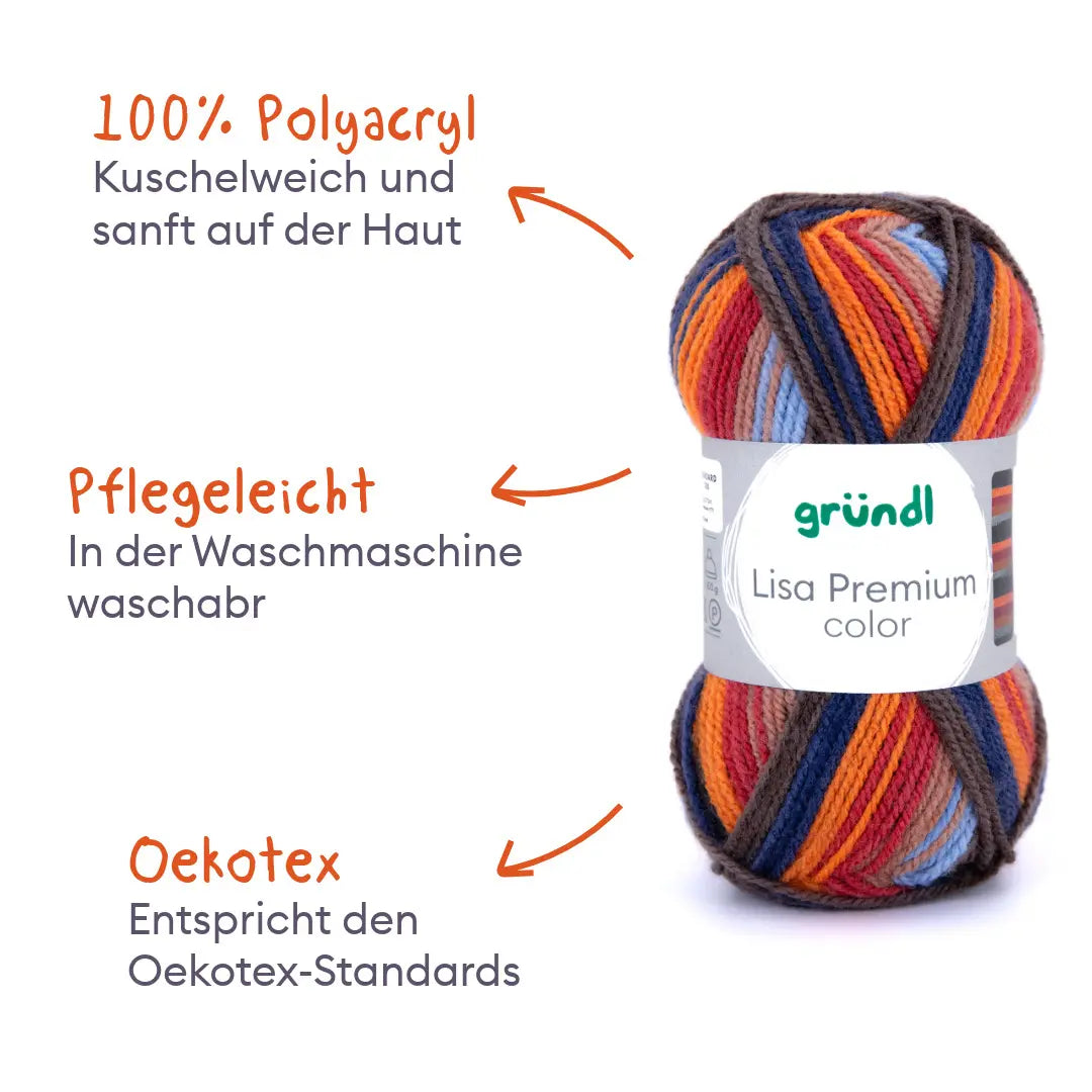 Kit de tricot ColourJoy - Bonnet et écharpe en côtes